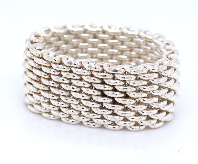 Tiffany & Co Somerset mesh ring