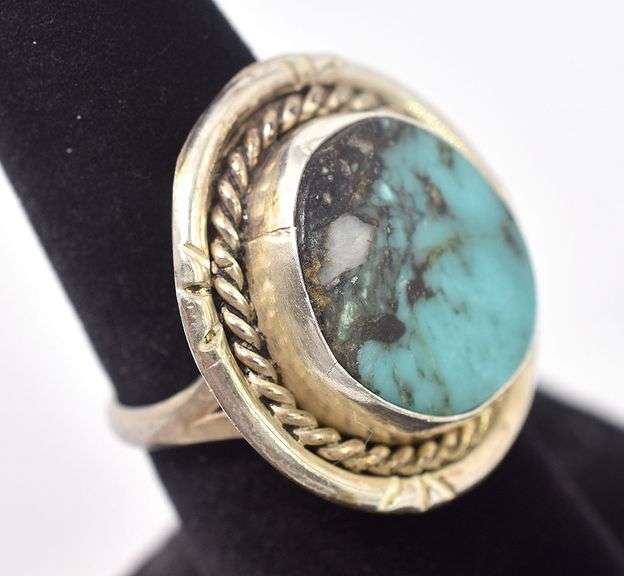 Turquoise Gemstone Ring in Sterling Silver