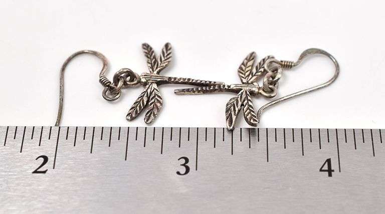 Dragonfly Earrings in Sterling Silver