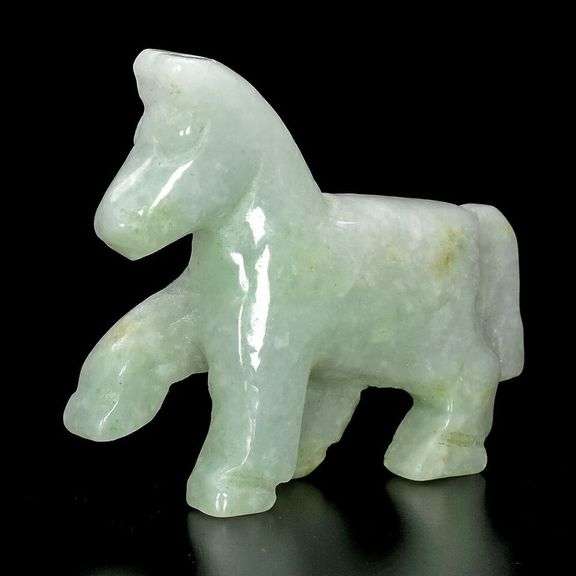 Cute 157.18ct Jade horse carving