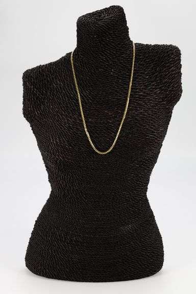 10k Yellow Gold Hollow Curb Link Chain 2.4mm Necklace 20"