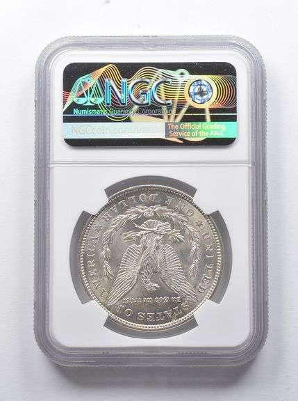 Error MS62 1921 Morgan Silver Dollar OBV Lamination NGC