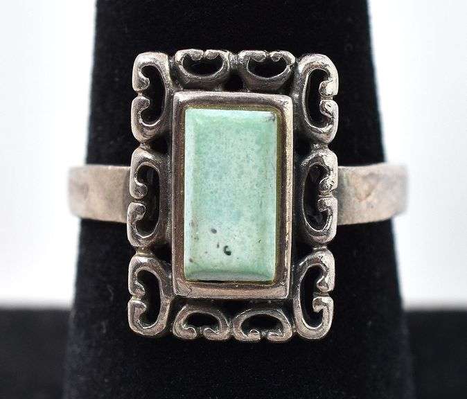 Blue Gemstone Ring in Sterling Silver