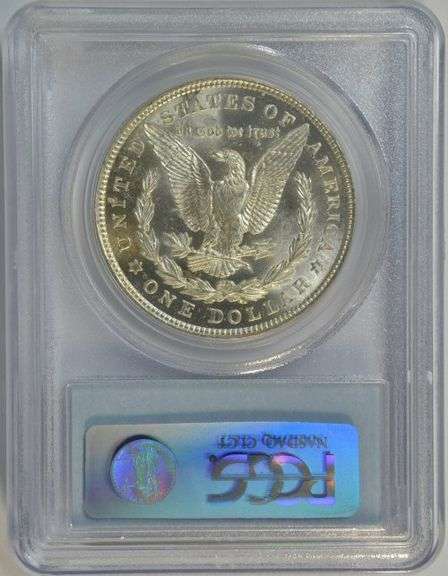 Nearly Gem BU 1921 Morgan Silver Dollar. PCGS MS64