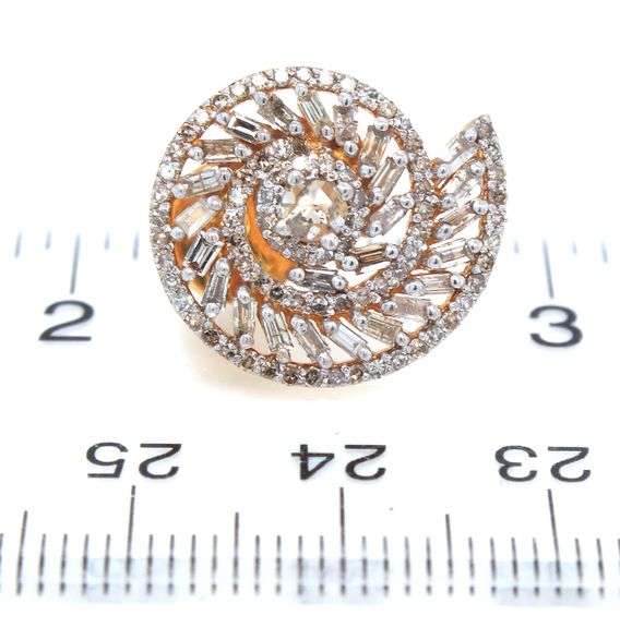 Mesmerizing Diamond Conch Earrings with Gold Plated Silver