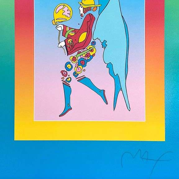 Tip Toe Floating on Blends by Peter Max