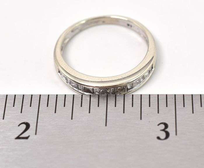 Exciting 14K White Gold Diamond Band Ring