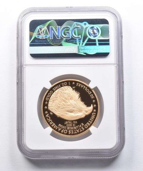 PF69 2021-W $50 American Gold Eagle T-2 2022 DC Mint HQ NGC