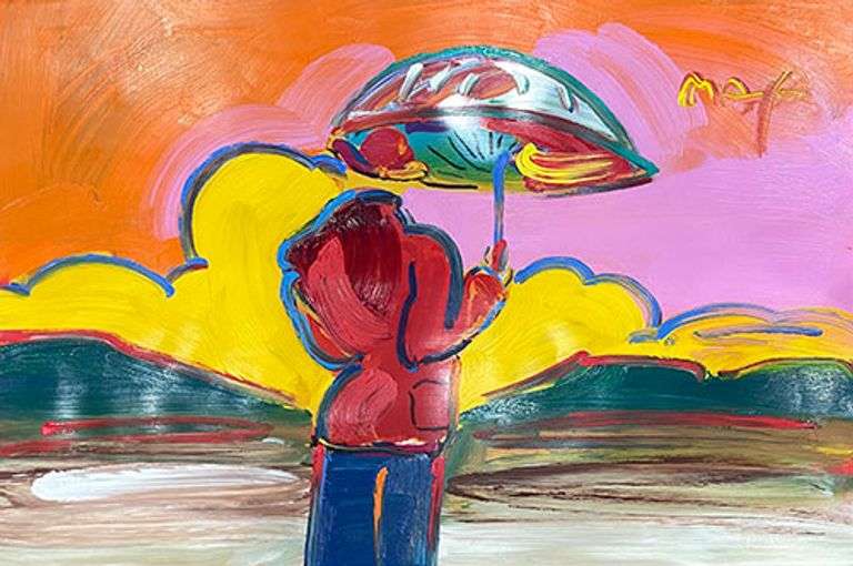 Highly Collectible 'One-of-a-Kind' Original Peter Max
