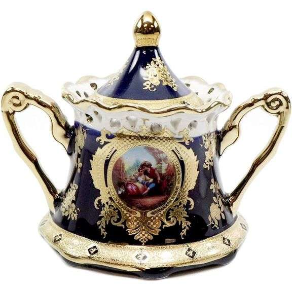 24k Gold The Second Date Royal Porcelain Tea Set