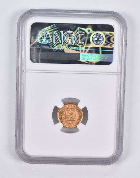 MS66 1966 ZBR Peru 1/5 Lire NGC