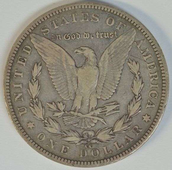 Very sharp 1891-CC Morgan Silver Dollar. Key date