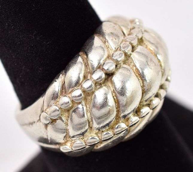 Dome Ring in Sterling Silver