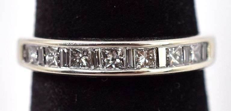 Exciting 14K White Gold Diamond Band Ring
