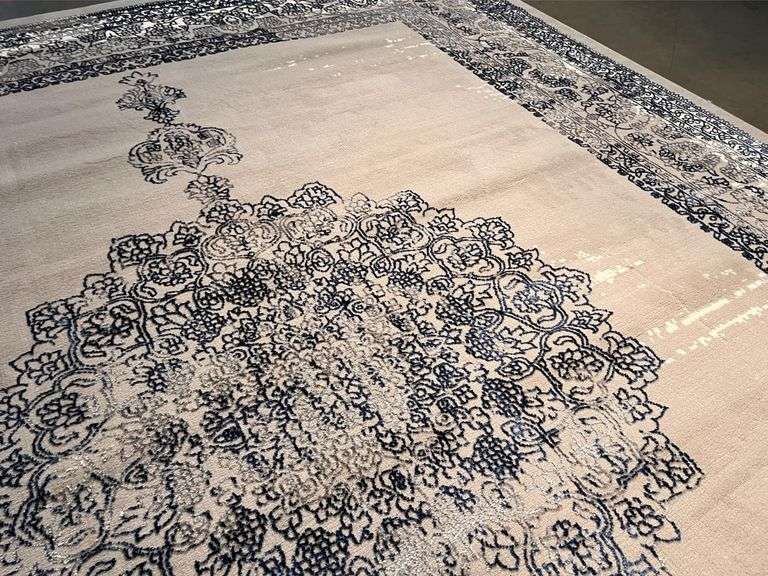 Impressive Vintage Repro Design Rug 8x10