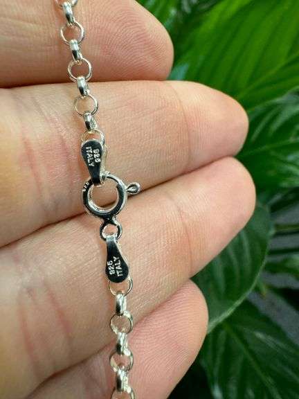 Sterling Silver Rolo Chain 3.1mm Solid 925 Italian Cable Link New Necklace 30"