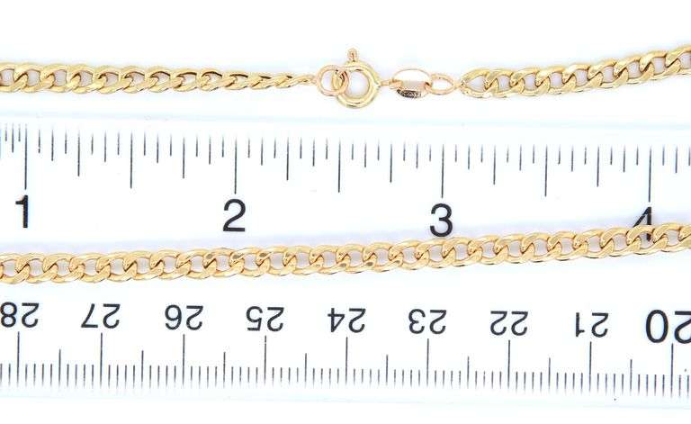18kt Yellow gold Curb link chain necklace