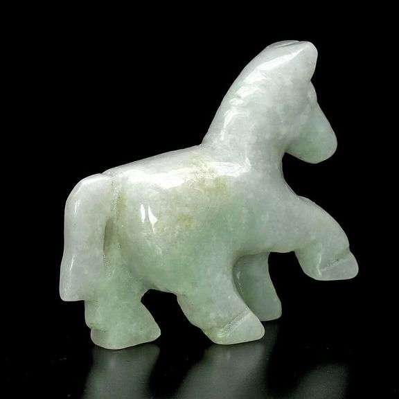 Cute 157.18ct Jade horse carving