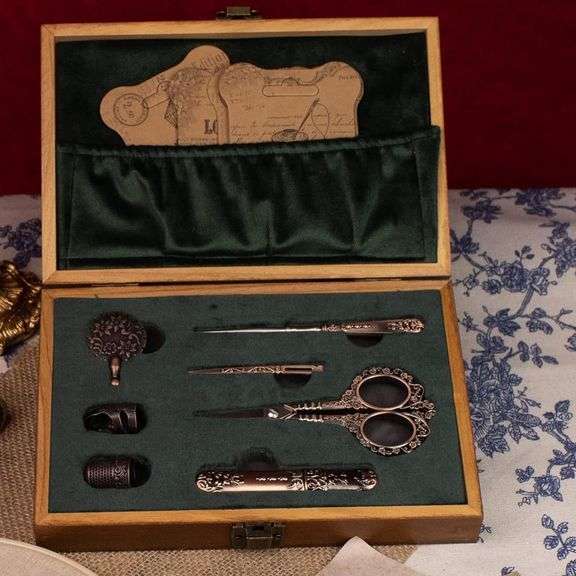 Victorian Vintage Needlework Treasure Chest