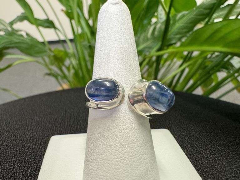 Sterling Silver Natural Kyanite Gemstone Size 9