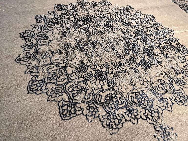 Impressive Vintage Repro Design Rug 8x10