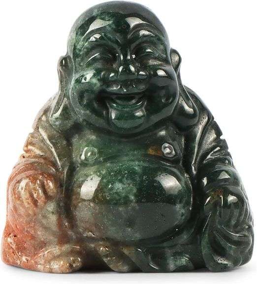 Ocean Jasper Laughing Buddha Statue