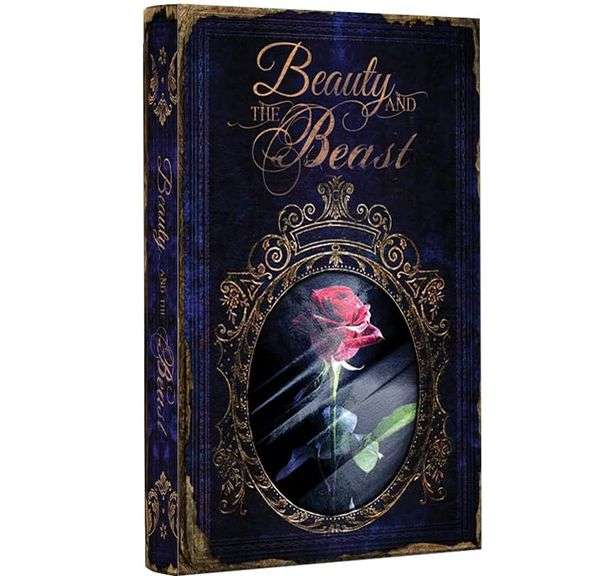 Beauty and the Beast Book Hidden Safe with Real Pages