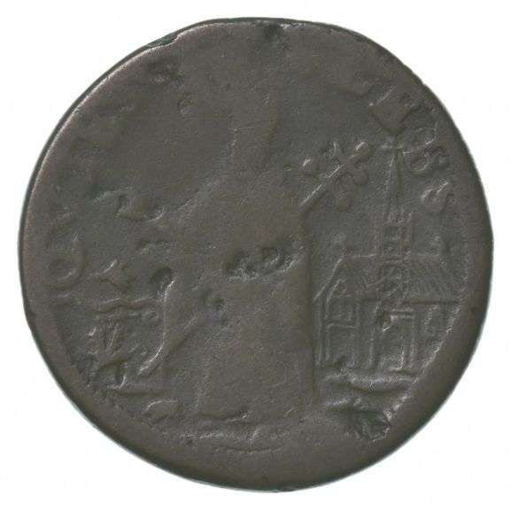 1670 Colonial US Pre-Federal New Jersey Mark Newby 1 Farthing 1/4P