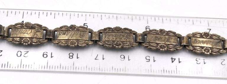 Group lot of Vintage 925 sterling silver bracelets