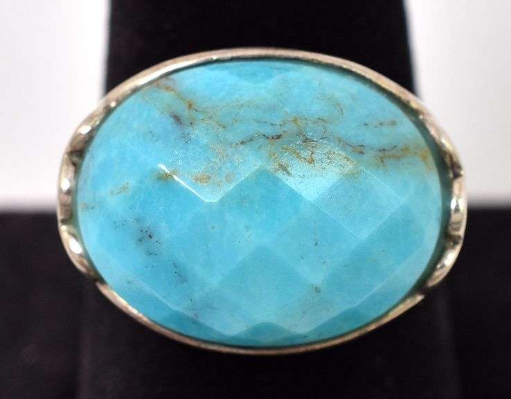 Turquoise Gemstone Ring in Sterling Silver