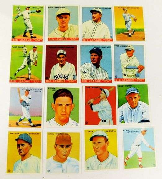 16 Goudey Gum 1933 Reprints Baseball Cards