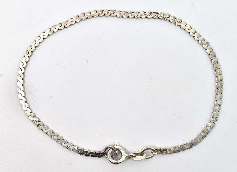 Snake Link Bracelet in Sterling Silver