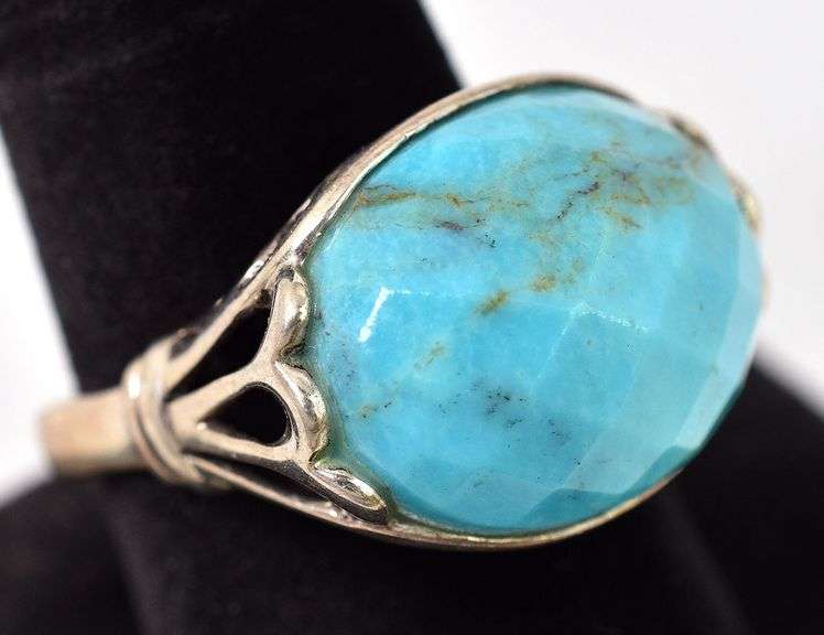 Turquoise Gemstone Ring in Sterling Silver