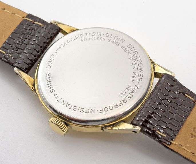 Retro-Modern Men's Elgin Direct Read Golf Ball Manual Watch