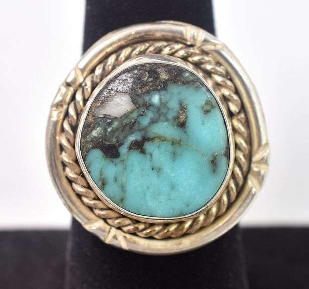 Turquoise Gemstone Ring in Sterling Silver