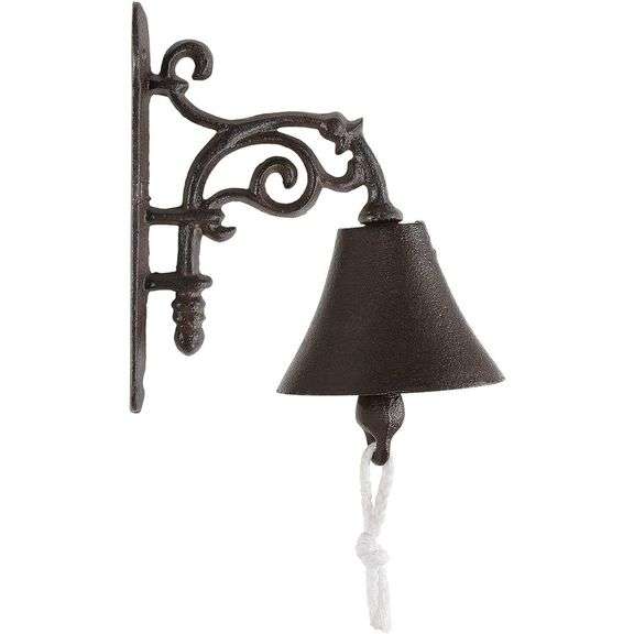 Vintage Cast Iron Wall Mounted Bell