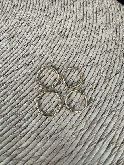 10k Yellow Gold Earring Set 3 Pairs Hoops (12mm, 14mm, 16mm)