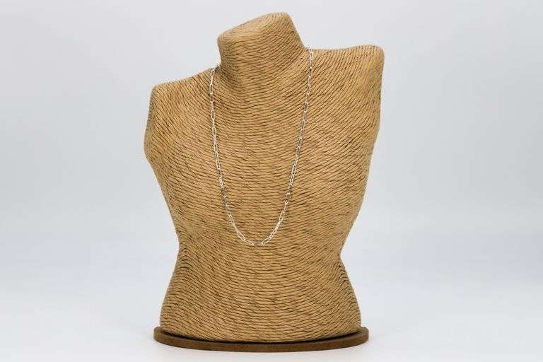 Sterling Silver Paperclip Rolo Link Chain 3mm Solid 925 Italy Necklace 24"