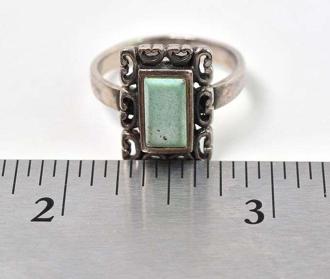 Blue Gemstone Ring in Sterling Silver