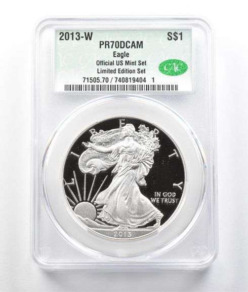 2013-W American Silver Eagle Limited Edition Set PR70 DCAM CAC CACG