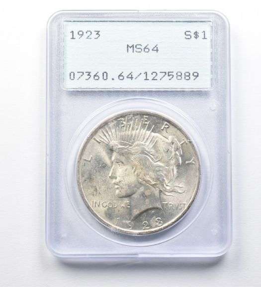 1923 Peace Silver Dollar MS64 PCGS Rattler