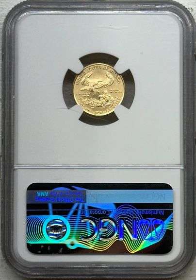 2018 $5 American Gold Eagle Perfect NGC MS70 graded