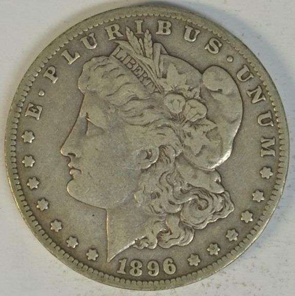 Strong VF+ 1896-S Morgan Silver Dollar. Scarce key date