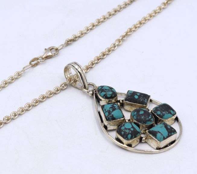 Group lot of vintage 925 sterling silver necklaces