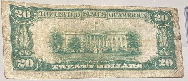 $20 Series of 1929 New York National Currency Note