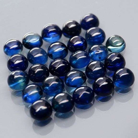 Glistening 4.51ct heated only Sapphire cabochon set