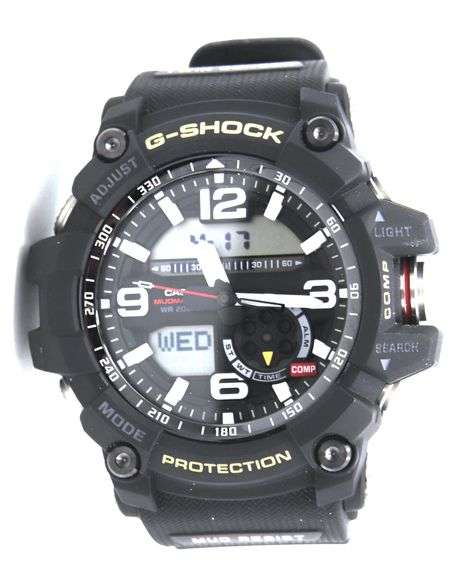 Men's Casio G-shock twin Sensor Mudmaster black dial watch
