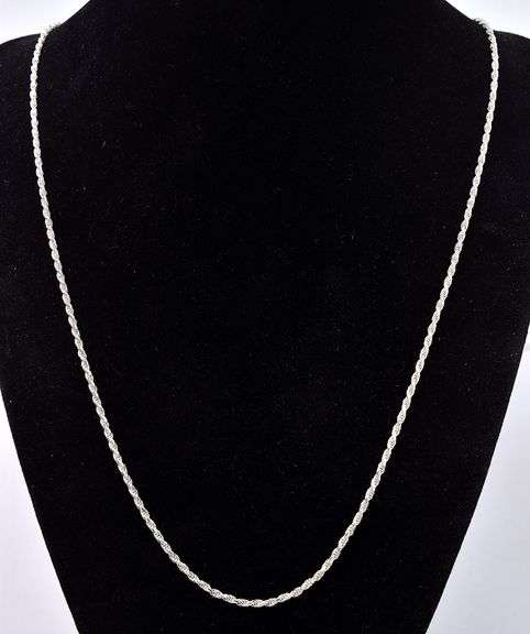 Chain Link Necklace in Sterling Silver