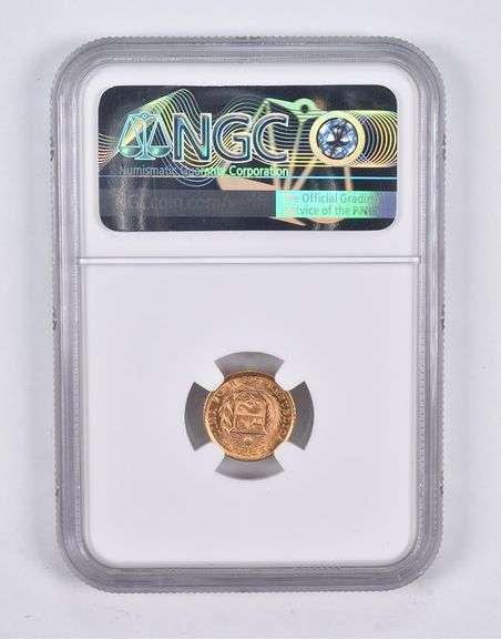 MS67 1966 ZBR Peru 1/5 Lire NGC