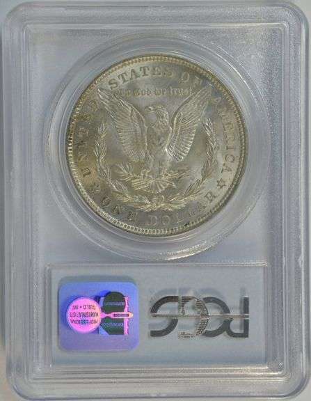 Nearly Gem BU 1921 Morgan Silver Dollar. PCGS MS64